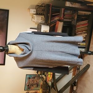 Calvin Klein performance colorblock cowlneck ribknit pullover size 3X